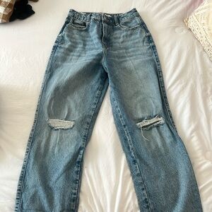 zara straight leg jeans
